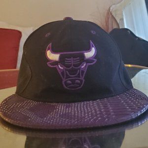 Black and Purple Chicago Bulls Snapback hat